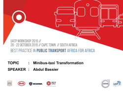 Minibus Taxi Transformation