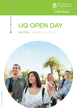 UQ OPEN DAY - UQ Future Students