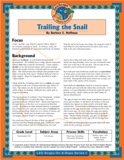 Trailing the Snail - LaMER - Louisiana State University
