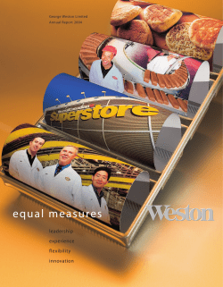 Annual Report 2004 - George Weston Limited