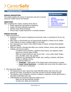 Fact Sheet - CareerSafe