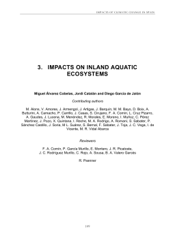 3. impacts on inland aquatic ecosystems