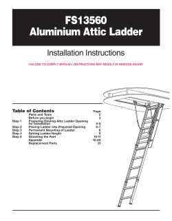 FS13560 Aluminium Attic Ladder