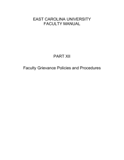 Part XII of Faculty Manual