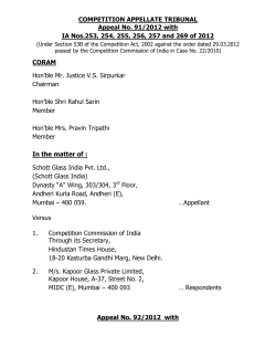 Orders of 02 nd April 2014 - The Competition Appellate Tribunal