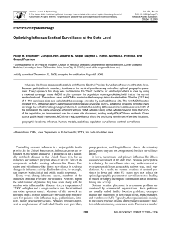 Optimizing Influenza Sentinel Surveillance at the State Level