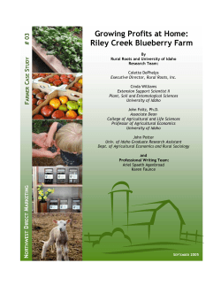 Growing Profits at Home: Riley Creek Blueberry Farm