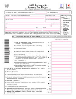 Fill - North Carolina Department of Revenue