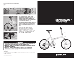 Special manual for Giant Expressway models