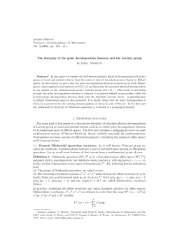 pp. 153 - 171. The interplay of the polar decomposition