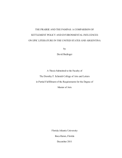 the prairie and the pampas