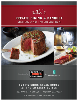 bar selections - Ruth`s Chris Steak House