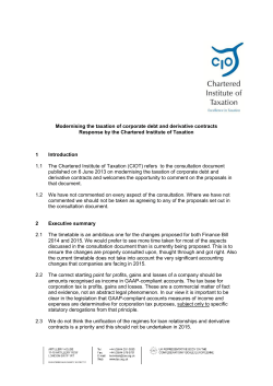 130904 Modernising the taxation of corporate debt