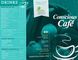 drinks - Conscious Cafe