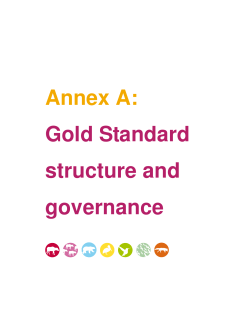 Toolkit Annexes - The gold standard