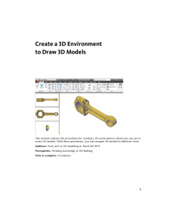 Create a 3D Environment to Draw 3D Models