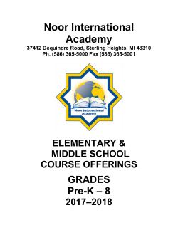 Dear Student, - Noor International Academy