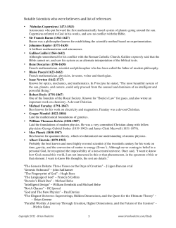 Notable Christian Scientists