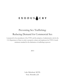 Preventing Sex Trafficking: Reducing Demand for