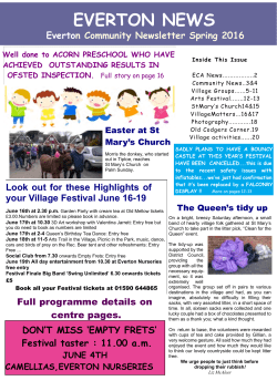 Spring 2016 - Everton Village, Hampshire