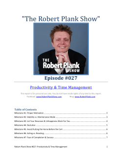 Productivity and Time Management