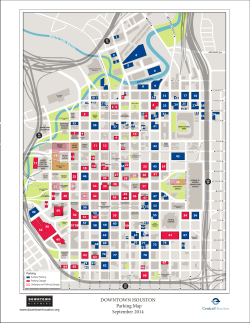 DOWNTOWN HOUSTON Parking Map September 2014