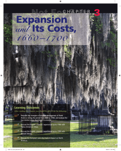 Expansion and Its Costs, 1660&ndash;1700