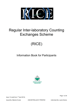 RICE Information Book 2015/16 - Health and Safety Laboratory