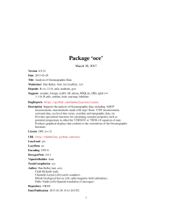 Package `oce`