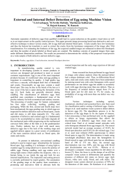 External and Internal Defect Detection of Egg using Machine Vision