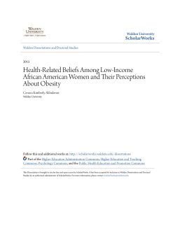 Health-Related Beliefs Among Low-Income African