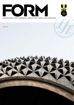 Magazine for nordic architecture and design