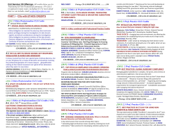 CLE Seminar CD Offerings (All credits below