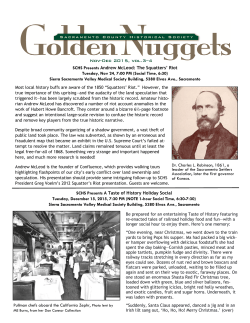 Nov-Dec - Sacramento County Historical Society