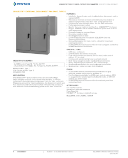 SEQUESTR External Disconnects