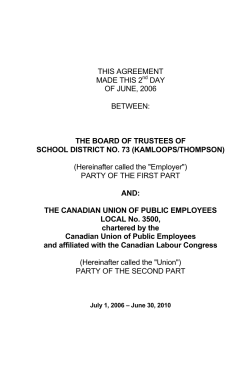 THIS AGREEMENT MADE THIS 2nd DAY OF JUNE, 2006