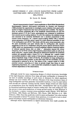 Bulletin of the Seismological Society of America, Vol. 76, No. 1, pp
