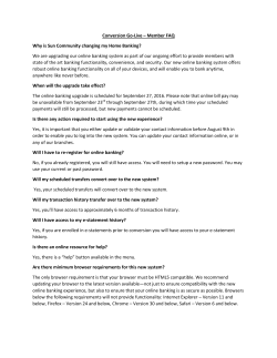 Conversion Go-Live &ndash; Member FAQ Why is Sun Community