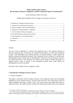 Magis rythmus quam metron - GIST