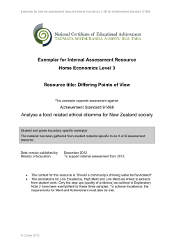 Internal Assessment Resource