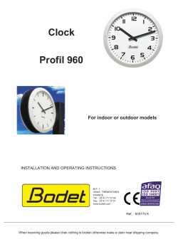 605775 Profil 960 indoor or outdoor Analogue clocks