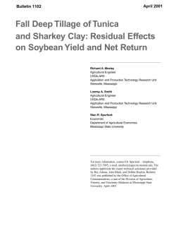 Deep Tillage of Clay Soils&mdash;2001&ndash;MSUcares