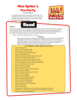 Miss Spider`s Tea Party