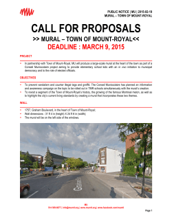 Call for proposals
