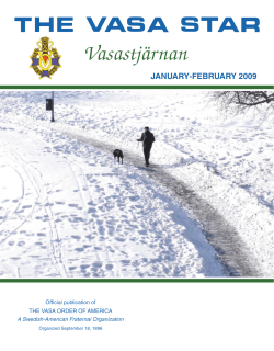 january-february 2009 - the Vasa Order of America.