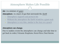 Atmosphere Makes Life Possible