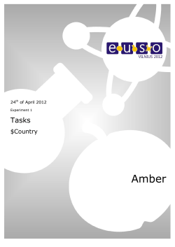 Amber - EUSO 2012