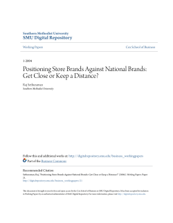 Positioning Store Brands Against National Brands