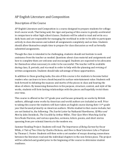 AP English Literature and Composition