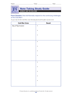 Note Taking Study Guide